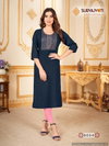 Nirja Advance Vol 8 By Suryajyoti Straight Cut Rayon Embroidery Kurtis Wholesale Price In Surat
